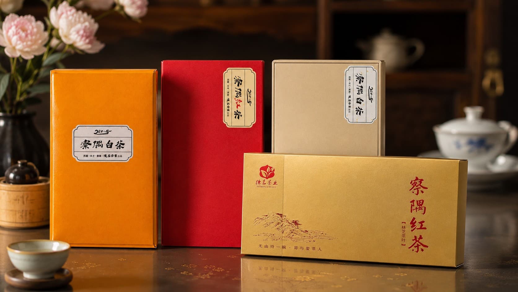 Tea packaging prepared for confirmed wholesale orders