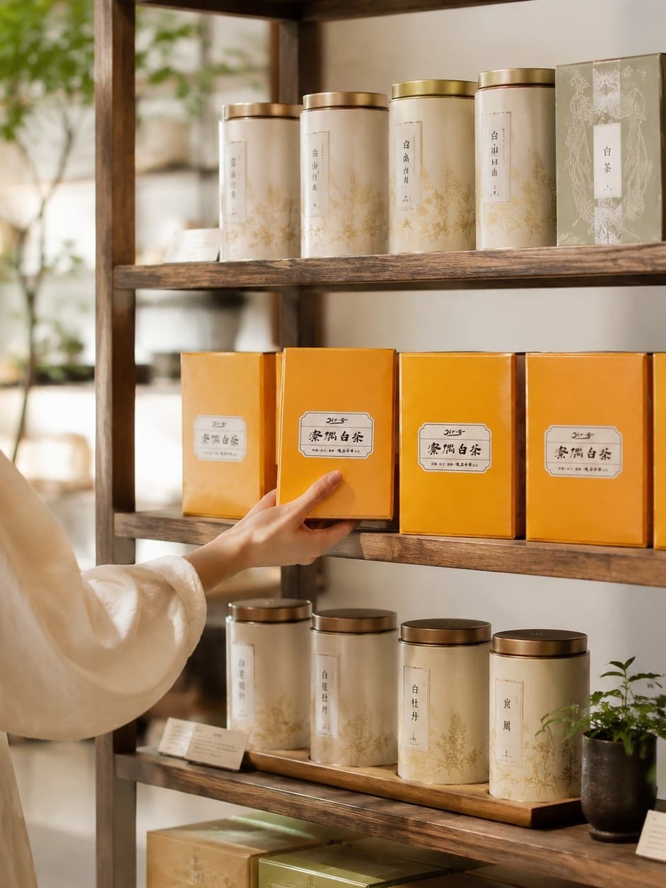 Private label tea collection and packaging